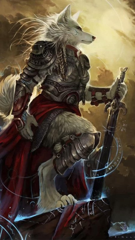 Зверолюд волк арт