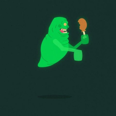 Охотники за привидениями зеленый слизняк