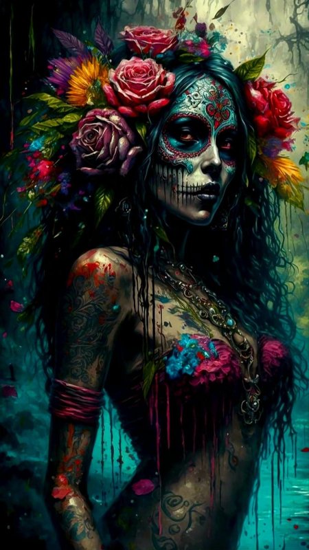 Мексиканская богиня санта муэрте