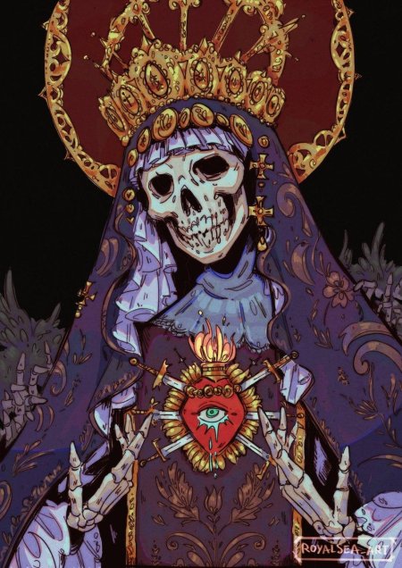 Санта муэрте арт