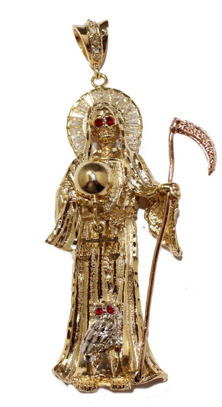 Санта муэрте золотая