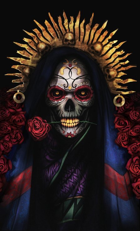 Мексиканская богиня санта муэрте