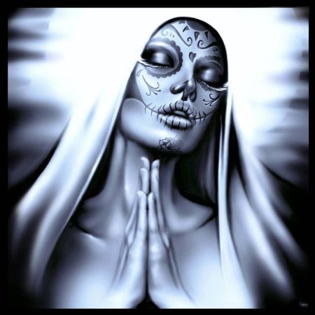 Санта муэрте татуировки