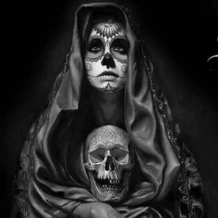 Татуировка санта муэрте