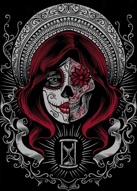 Санта муэрте череп