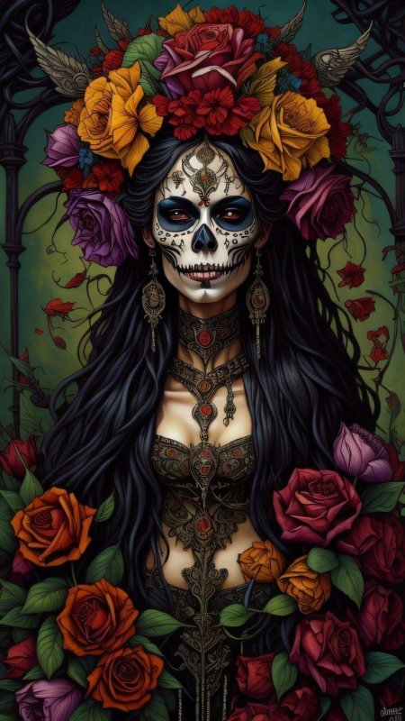 Череп девушки