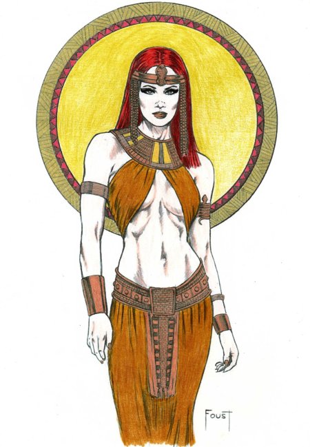 Египетская девушка рисунок