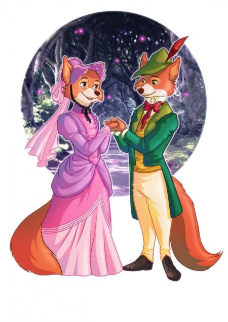 Робин гуд и мэриан дисней арт