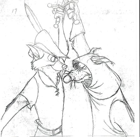 Раскраска робин гуд дисней