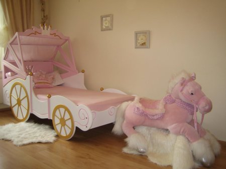 Кровать карета для девочки