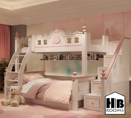 Двухъярусная кровать принцесса