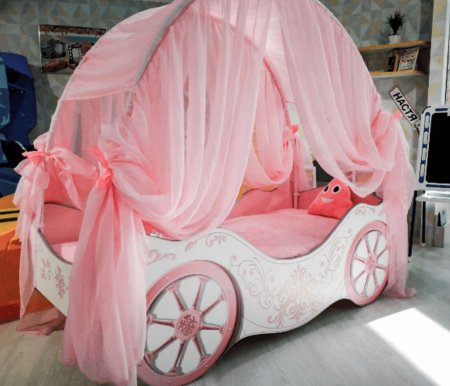 Кровать карета для девочки