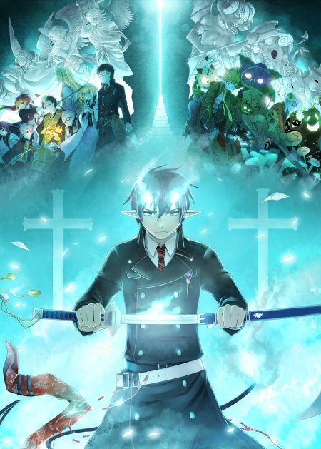 Постер аниме синий экзорцист