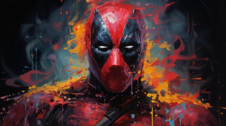 Картина по номерам дэдпул