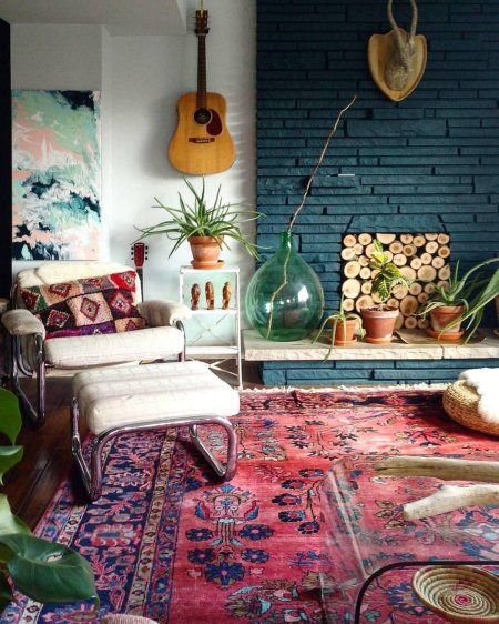 Интерьер бохо