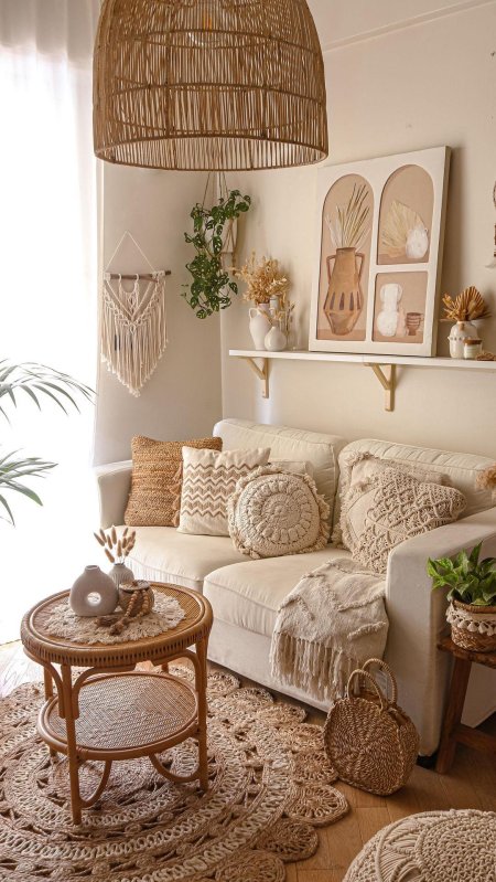 Экостиль в интерьере бохо