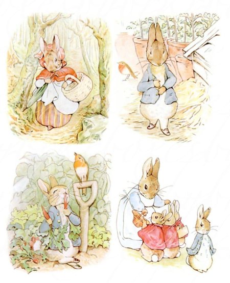 Кролик питер иллюстрации