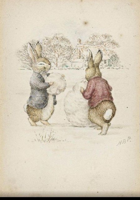 Кролик питер беатрис поттер зима