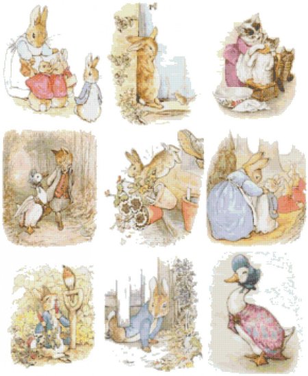 Декупажная карта кролики