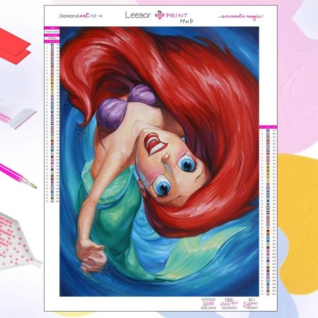 Срисовать русалочка ариель ариэль