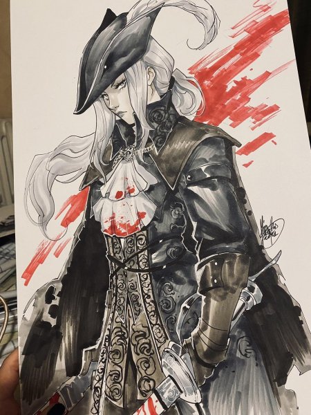 Bloodborne art леди мария