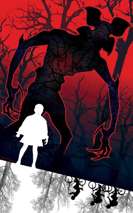 Постер очень странные дела демогоргон