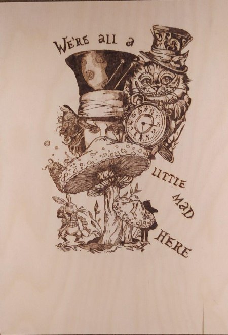 Алиса в стране чудес тату