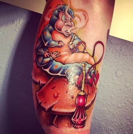 Алиса в стране чудес тату