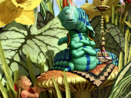 Алиса в стране чудес гусеница