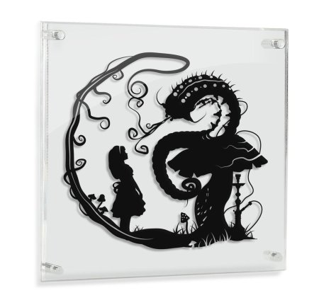 Алиса в стране чудес силуэт