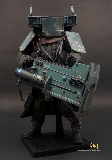 Дизельпанк солдат робот