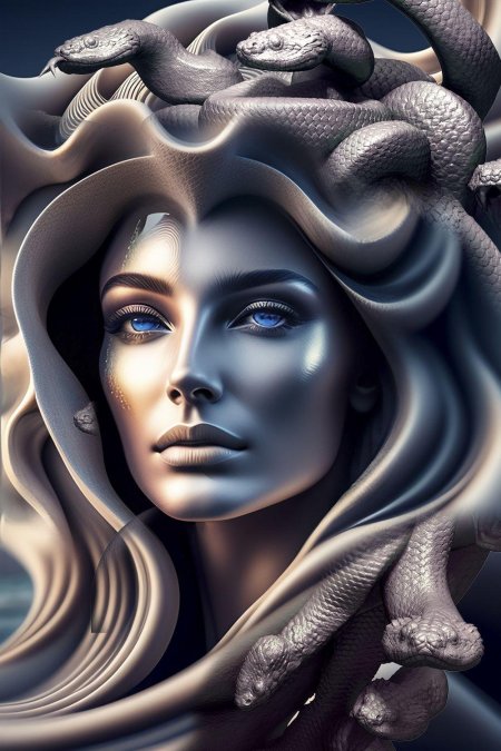 Медуза горгона живопись