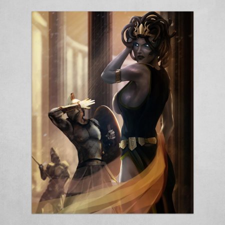 Медуза горгона и афина