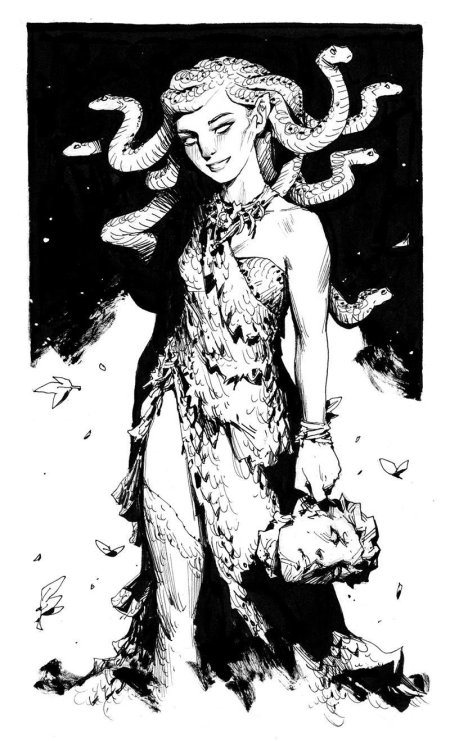 Раскраска медуза горгона