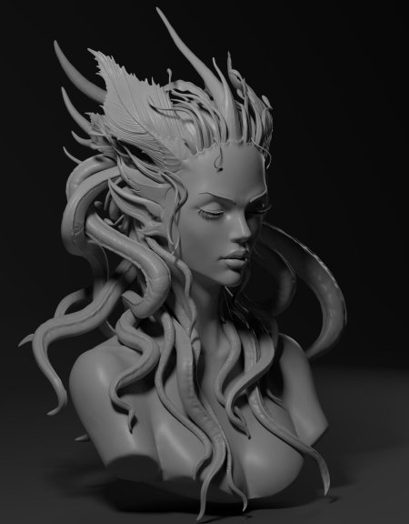 Медуза горгона скульптура