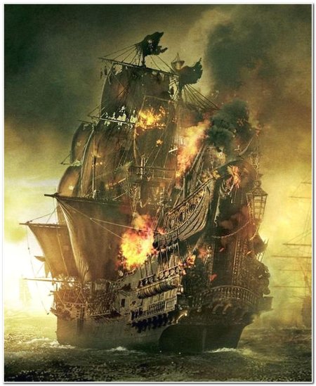 Корабли пиратов карибского моря