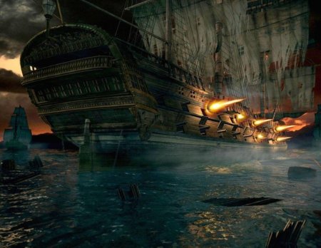 Обломки пиратского корабля
