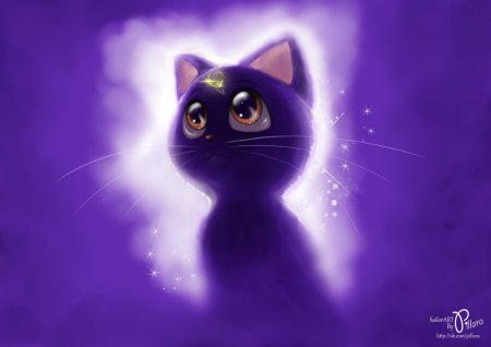 Sailor moon луна кошка