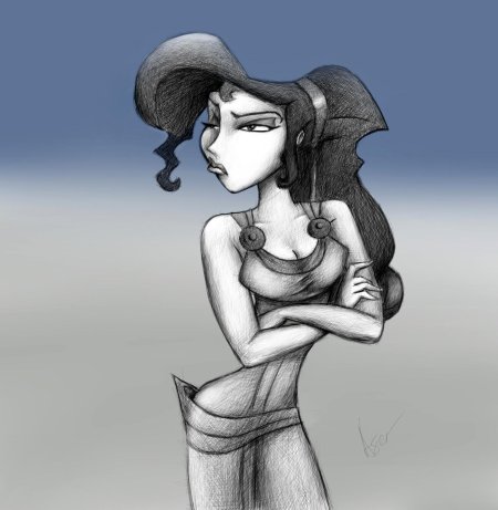 Мегара дисней арт