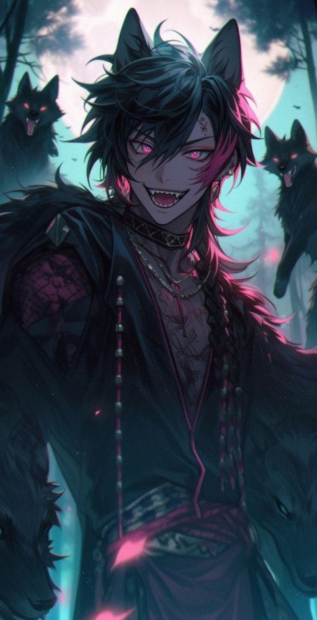 Аниме парень оборотень