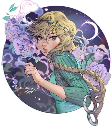 Принцессы диснея в стиле аниме