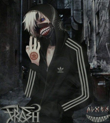 Канеки в адидасе