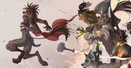 Фурри гиена banzai