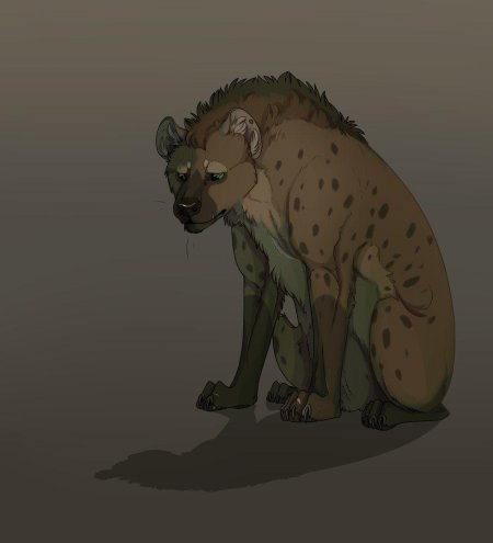 Гиена рисунок