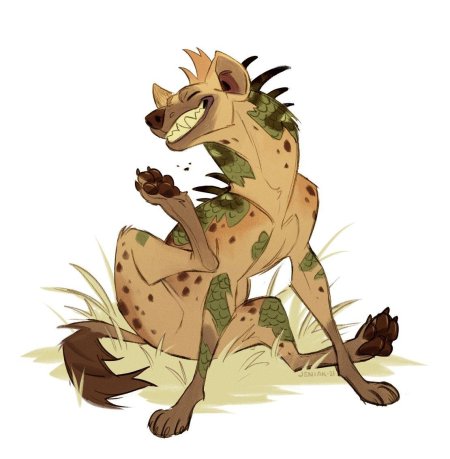 Рисунок гиены