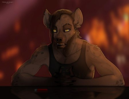 Гиена фурри арт