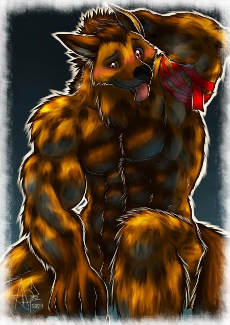 Hyena muscle growth