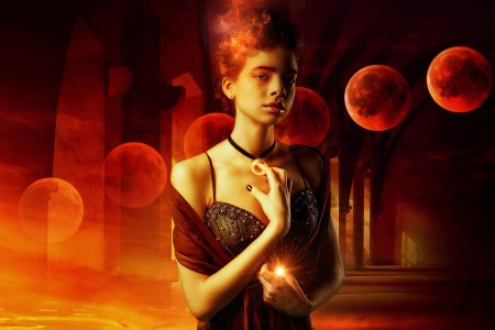 Затмение и девушка