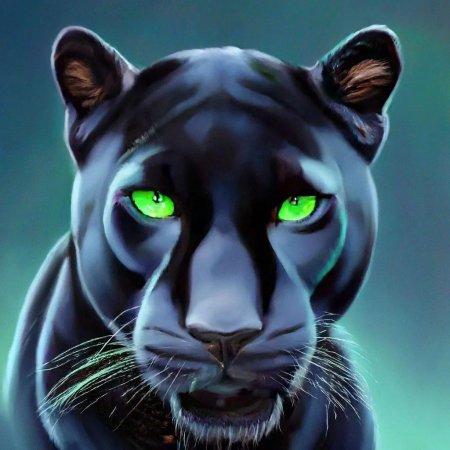 Пантера с голубыми глазами
