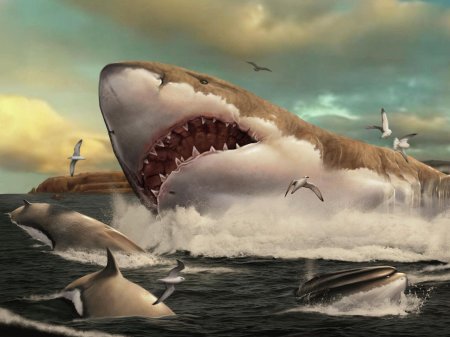 Акула мегалодон